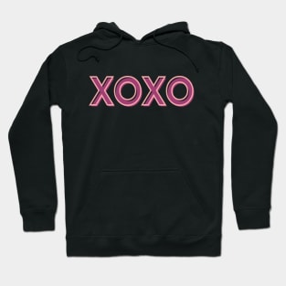 XoXo Pink Pinky Winky Cheerful Inspired Motivated Girly Cute Beautiful Text Style Meme Love Man's & Woman Hoodie